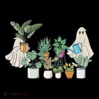 Ghost Plant Lady Retro Halloween Plants Spooky Mom Cool Gift Coffee Mug thumb 5