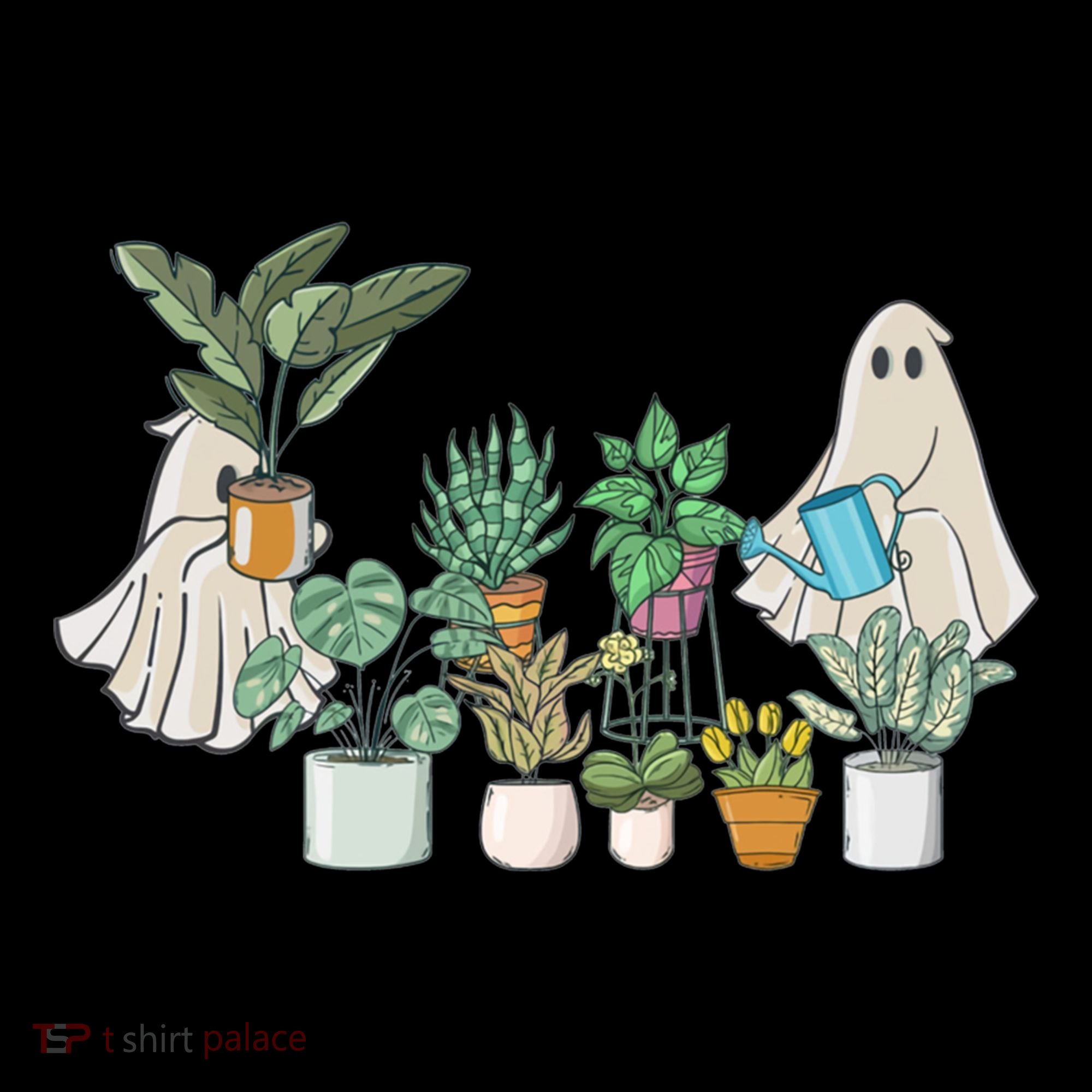 Ghost Plant Lady Retro Halloween Plants Spooky Mom Cool Gift Coffee Mug