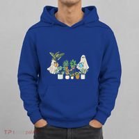 Ghost Plant Lady Retro Halloween Plants Spooky Mom Cool Gift Hoodie thumb 0