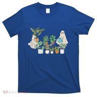 Ghost Plant Lady Retro Halloween Plants Spooky Mom Cool Gift T-Shirt thumb 0