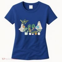 Ghost Plant Lady Retro Halloween Plants Spooky Mom Cool Gift Women's T-Shirt thumb 0