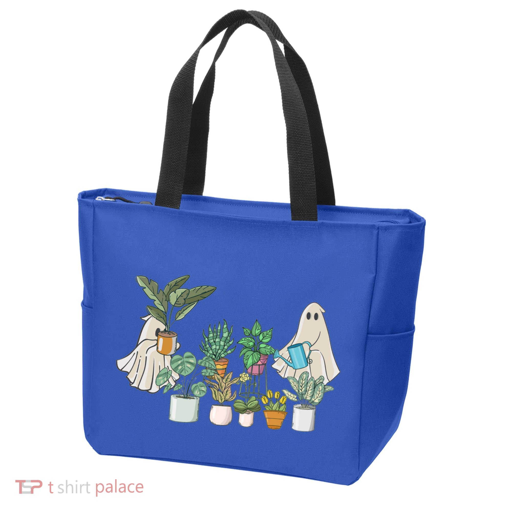 Ghost Plant Lady Retro Halloween Plants Spooky Mom Cool Gift Tote Bag