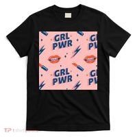Girl Pwr Lipstick Women's Day T-Shirt thumb 0