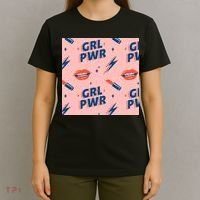 Girl Pwr Lipstick Women's Day T-Shirt thumb 4