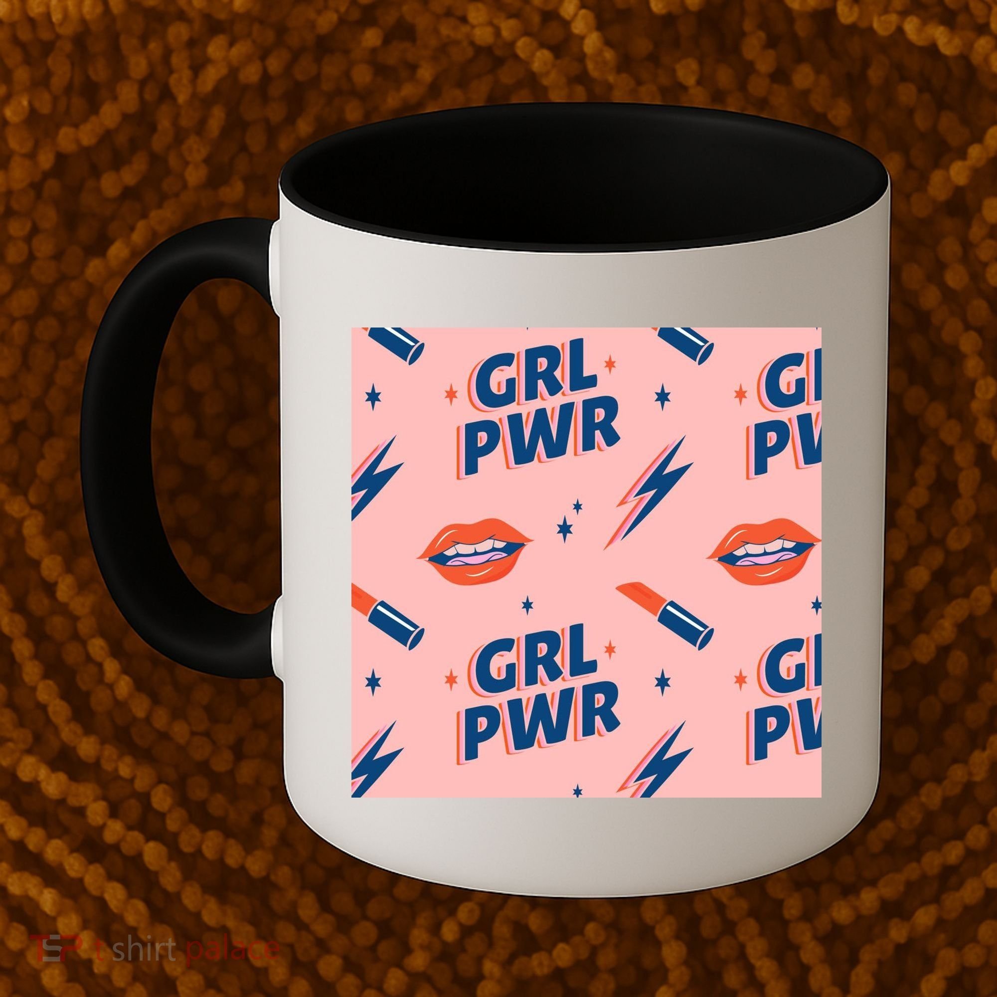 Girl Pwr Lipstick Women's Day Coffee Mug