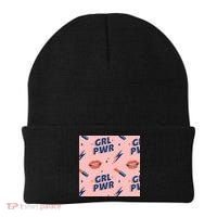 Girl Pwr Lipstick Women's Day Beanie thumb 0