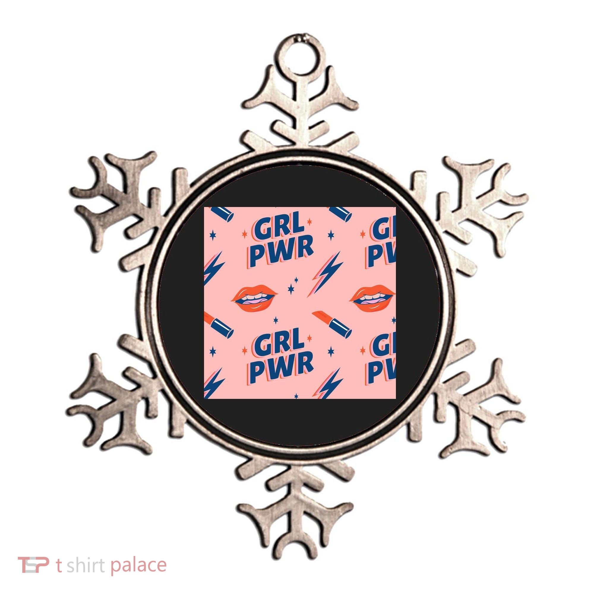 Girl Pwr Lipstick Women's Day Ornament