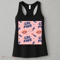 Girl Pwr Lipstick Women's Day Women's Tank Top thumb 3