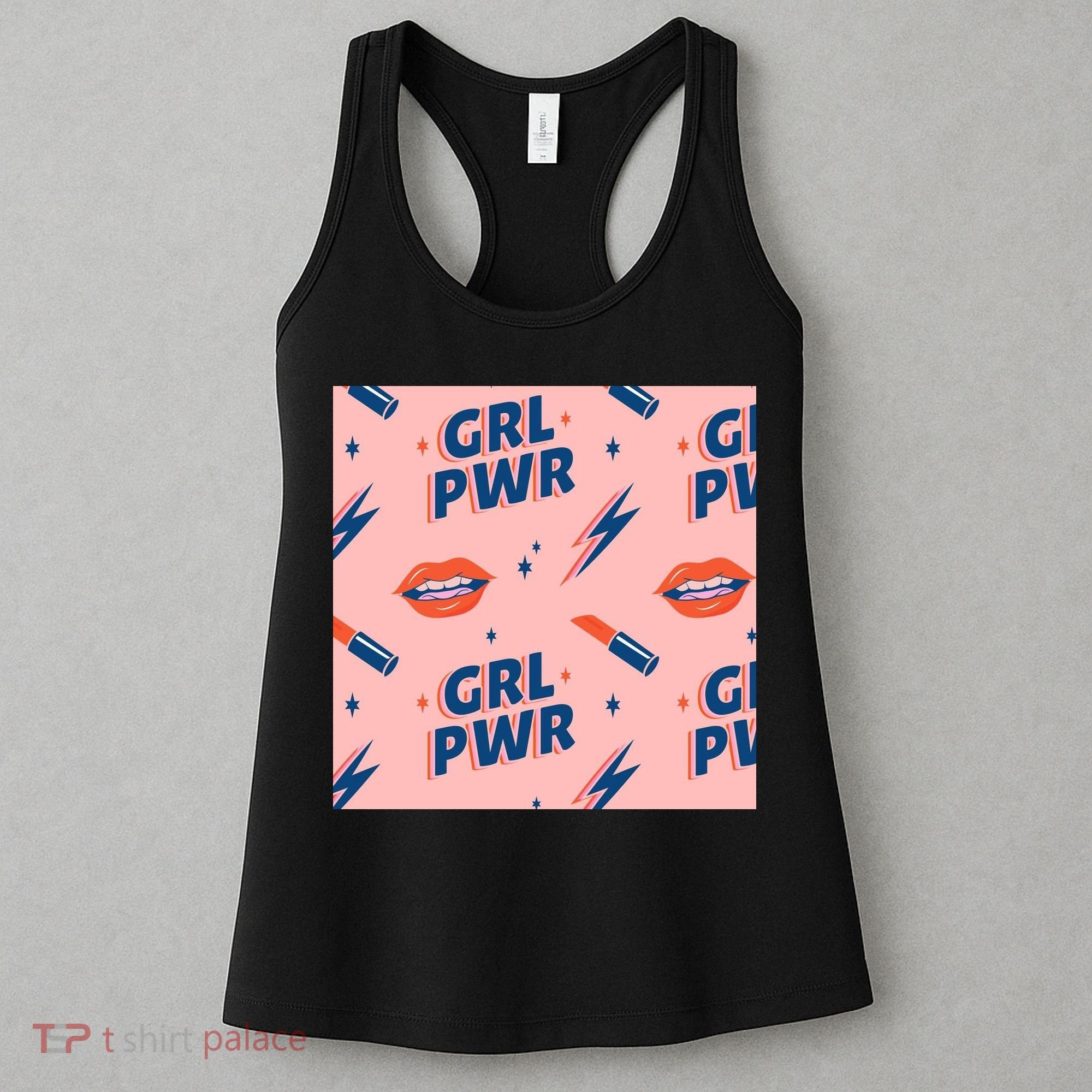 Girl Pwr Lipstick Women's Day Women's Tank Top