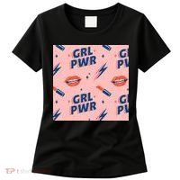 Girl Pwr Lipstick Women's Day Women's T-Shirt thumb 0