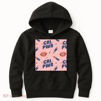 Girl Pwr Lipstick Women's Day Kids Hoodie thumb 0