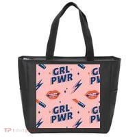 Girl Pwr Lipstick Women's Day Tote Bag thumb 0