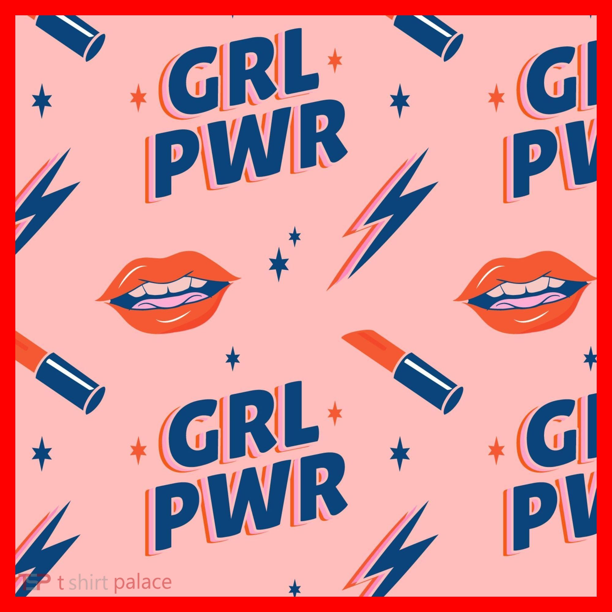 Girl Pwr Lipstick Women's Day Santa Hat