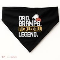 Gramps Pickleball Legend Dad Funny Cute Gift USA-Made Doggie Bandana thumb 0