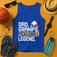 Gramps Pickleball Legend Dad Funny Cute Gift Tank Top thumb 4