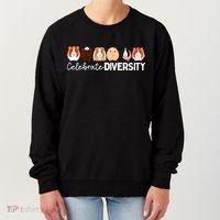 Guinea Pig Lovers Celebrate Diversity Women's Sweatshirt thumb 0
