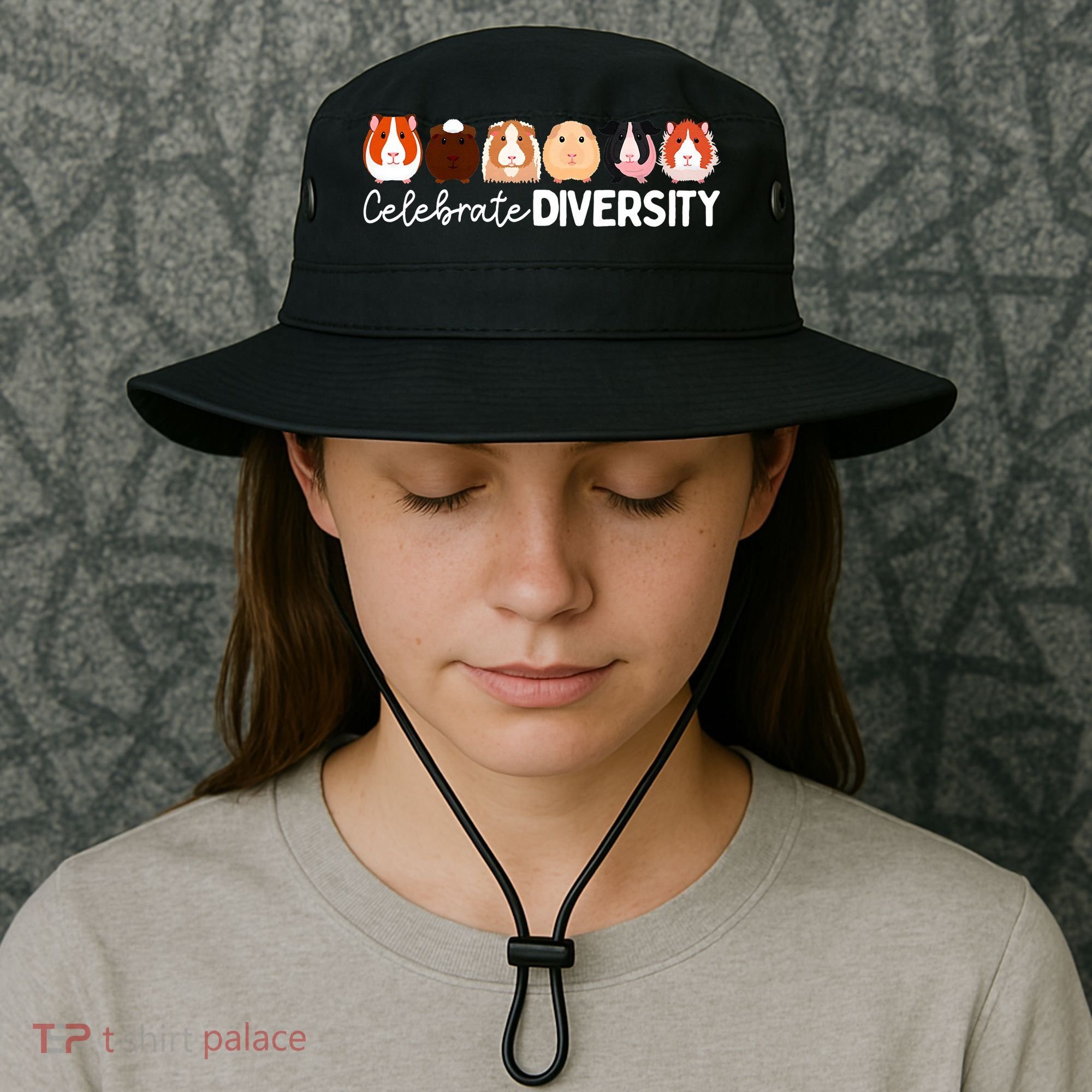 Guinea Pig Lovers Celebrate Diversity Bucket Hat