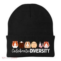 Guinea Pig Lovers Celebrate Diversity Beanie thumb 0