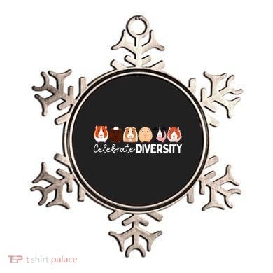 Guinea Pig Lovers Celebrate Diversity Ornament