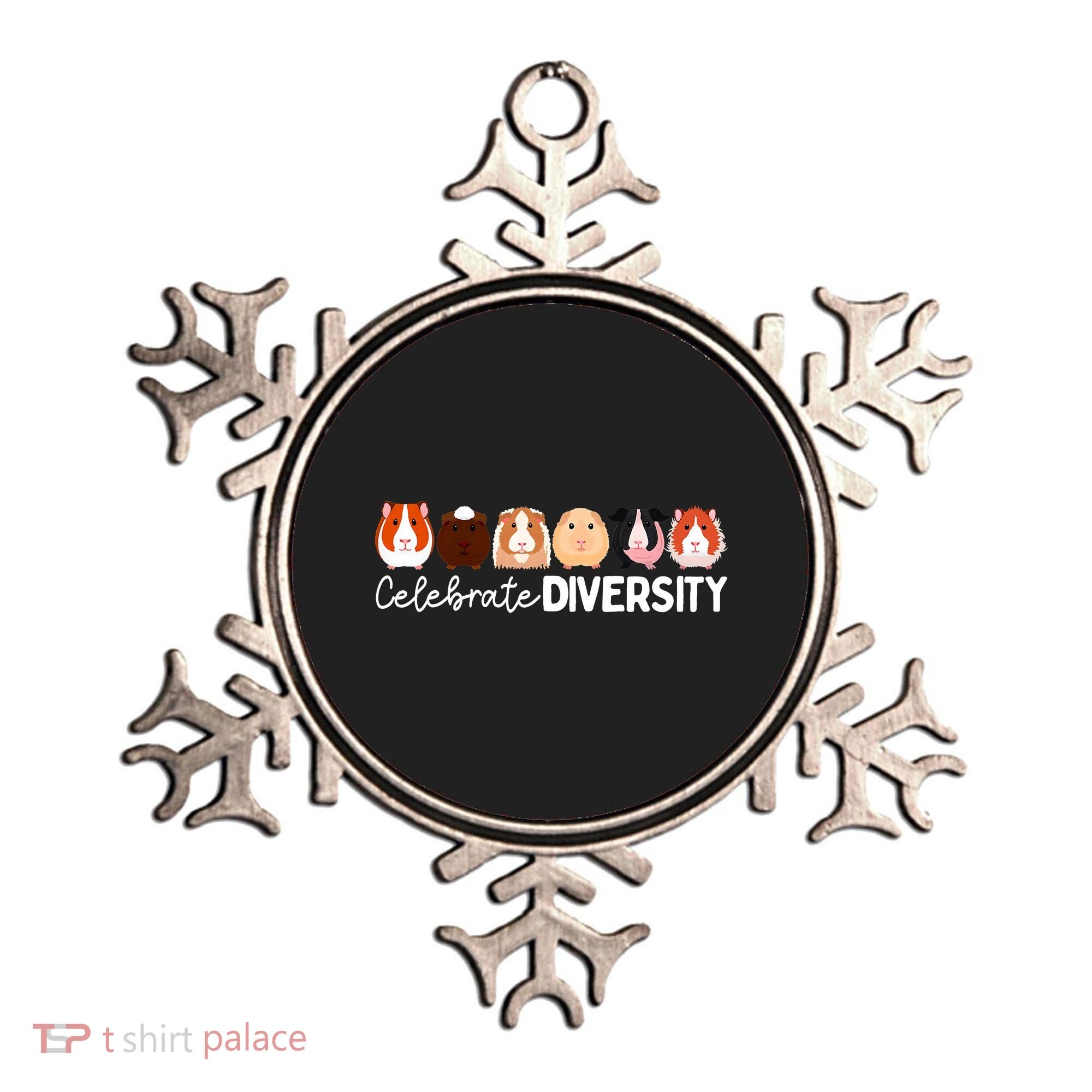 Guinea Pig Lovers Celebrate Diversity Ornament