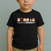 Guinea Pig Lovers Celebrate Diversity Toddler T-Shirt thumb 2
