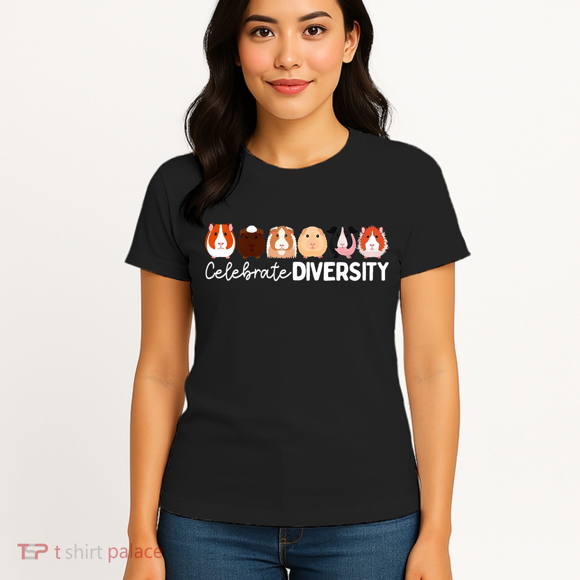Guinea Pig Lovers Celebrate Diversity Women's T-Shirt