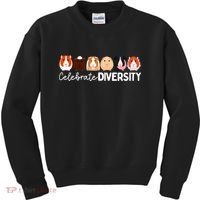 Guinea Pig Lovers Celebrate Diversity Kids Sweatshirt thumb 0