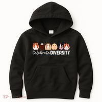 Guinea Pig Lovers Celebrate Diversity Kids Hoodie thumb 0