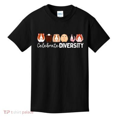Guinea Pig Lovers Celebrate Diversity Kids T-Shirt