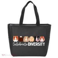 Guinea Pig Lovers Celebrate Diversity Tote Bag thumb 0
