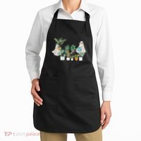 Ghost Plant Lady Retro Halloween Plants Spooky Mom Apron thumb 2