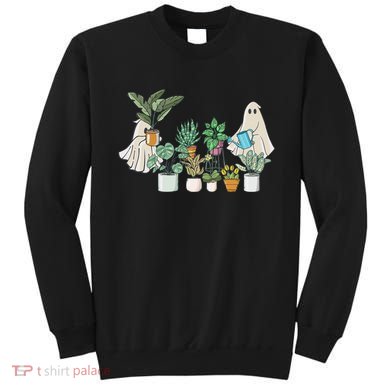Ghost Plant Lady Retro Halloween Plants Spooky Mom Sweatshirt