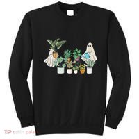 Ghost Plant Lady Retro Halloween Plants Spooky Mom Sweatshirt thumb 0