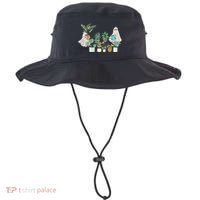 Ghost Plant Lady Retro Halloween Plants Spooky Mom Bucket Hat thumb 0