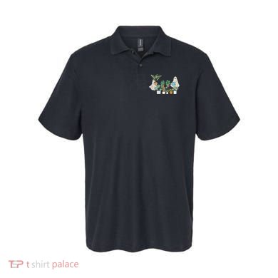 Ghost Plant Lady Retro Halloween Plants Spooky Mom Polo