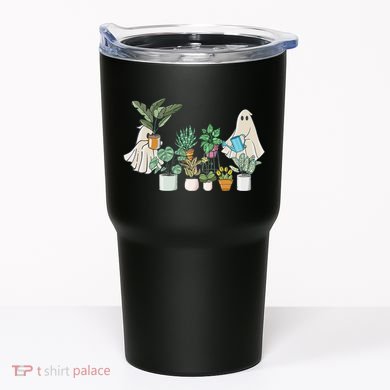 Ghost Plant Lady Retro Halloween Plants Spooky Mom Tumbler