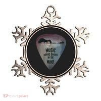 Guitar Pick Lake Reflections Music Guitar Ornament thumb 0