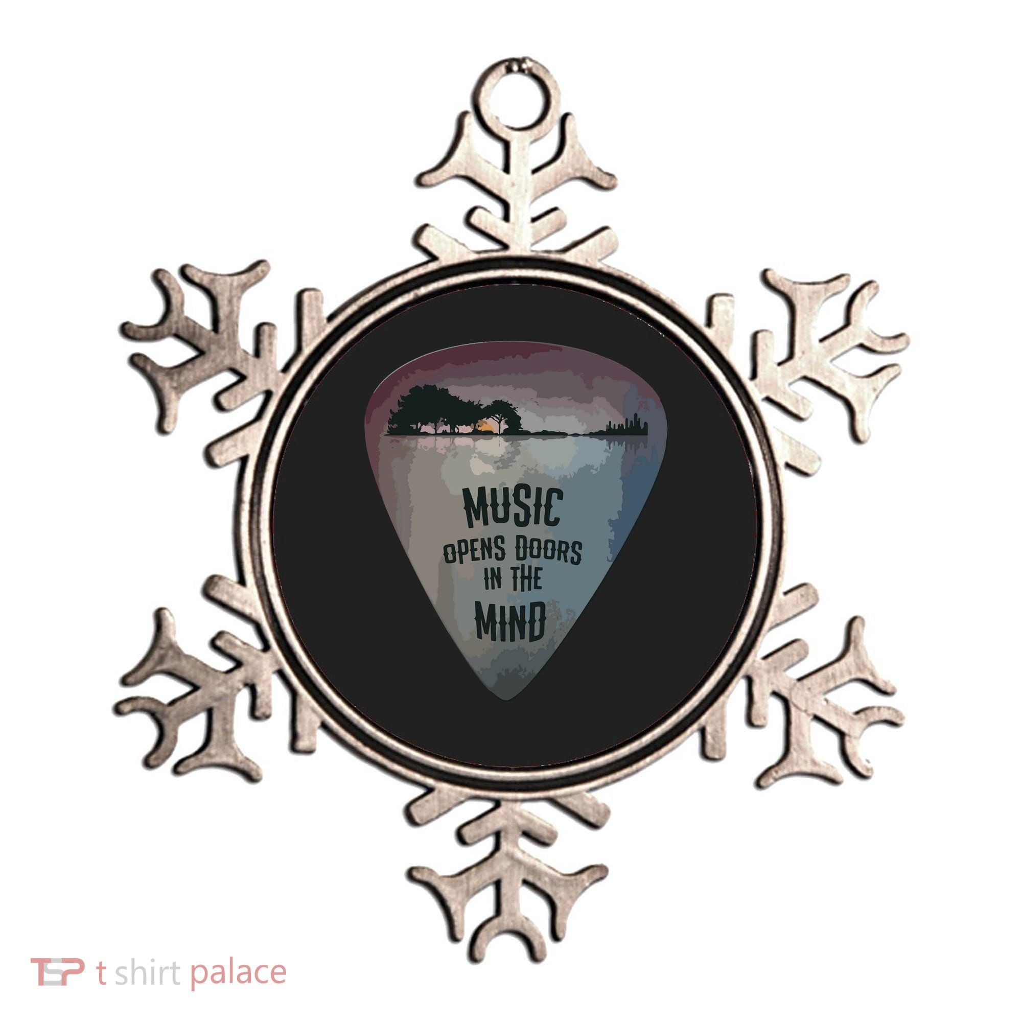 Guitar Pick Lake Reflections Music Guitar Ornament
