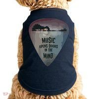 Guitar Pick Lake Reflections Music Guitar Doggie Tank thumb 0