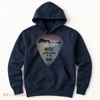 Guitar Pick Lake Reflections Music Guitar Hoodie thumb 0