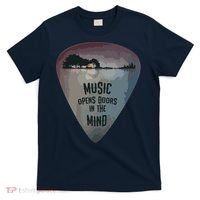 Guitar Pick Lake Reflections Music Guitar T-Shirt thumb 0