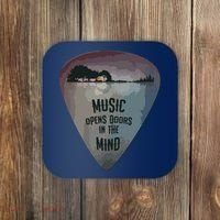Guitar Pick Lake Reflections Music Guitar Coaster thumb 0