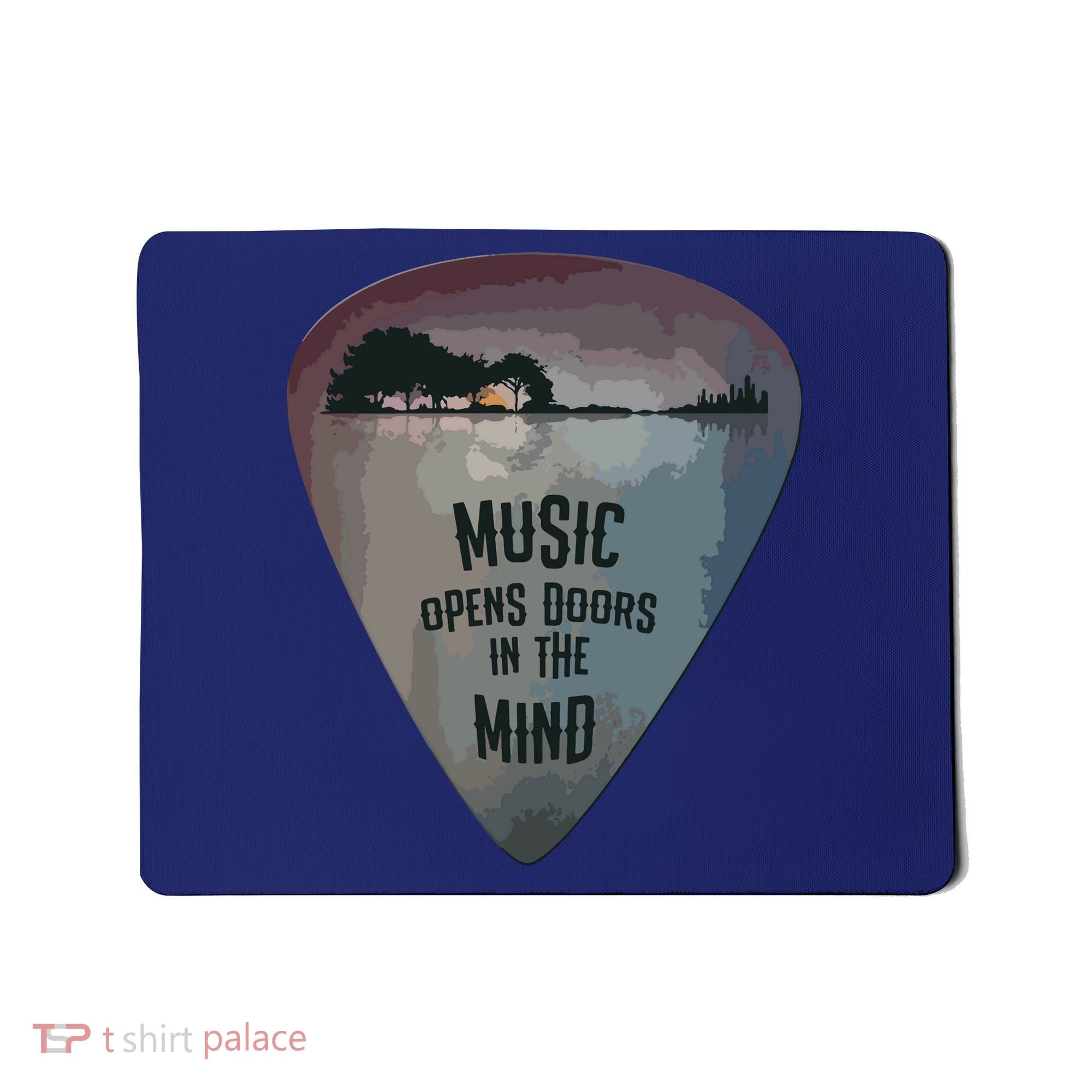 Guitar Pick Lake Reflections Music Guitar Mousepad