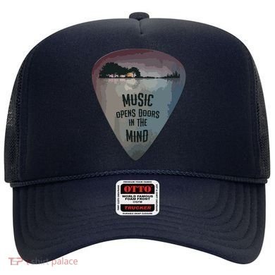 Guitar Pick Lake Reflections Music Guitar Hat