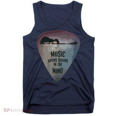 Guitar Pick Lake Reflections Music Guitar Tank Top