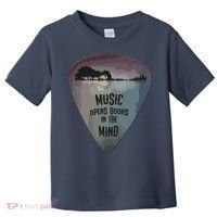 Guitar Pick Lake Reflections Music Guitar Toddler T-Shirt thumb 0