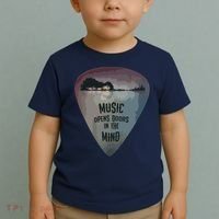 Guitar Pick Lake Reflections Music Guitar Toddler T-Shirt thumb 2
