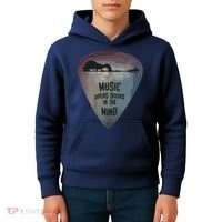 Guitar Pick Lake Reflections Music Guitar Kids Hoodie thumb 4
