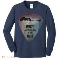 Guitar Pick Lake Reflections Music Guitar Kids Long Sleeve Shirt thumb 0