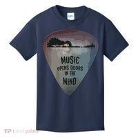 Guitar Pick Lake Reflections Music Guitar Kids T-Shirt thumb 0